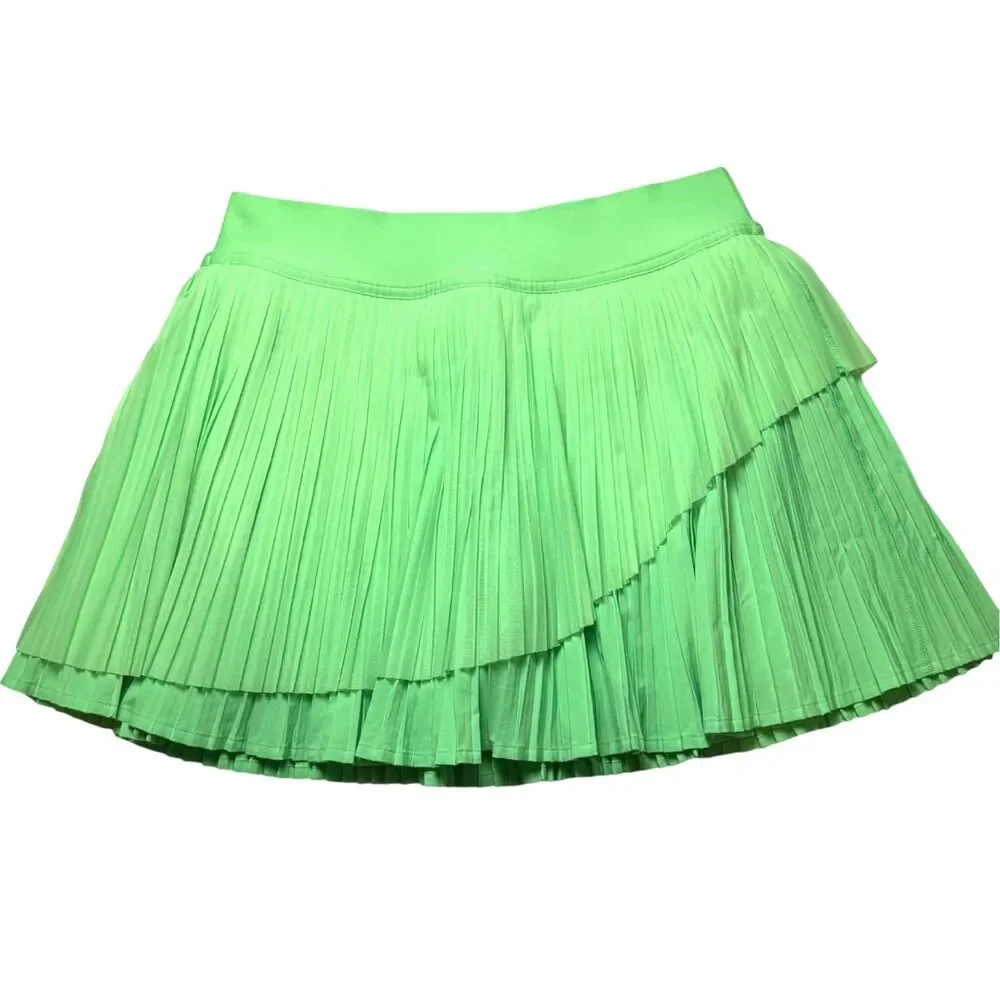 Lululemon Tiered Pleats High-Rise Tennis Skirt Pistachio - Picture 2 of 8